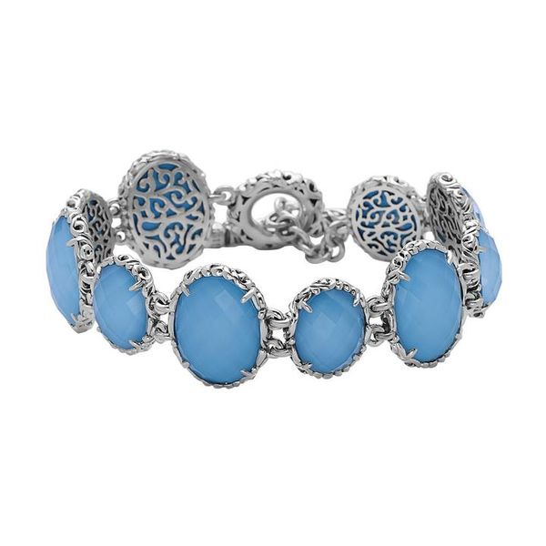 Charles Krypell Sterling Silver Turquoise Bracelet Image 2 Elgin's Fine Jewelry Baton Rouge, LA