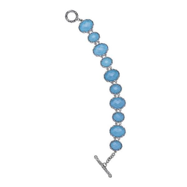 Charles Krypell Sterling Silver Turquoise Bracelet Elgin's Fine Jewelry Baton Rouge, LA