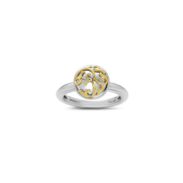 Charles Krypell Sterling Silver and 18kt Gold Ring Elgin's Fine Jewelry Baton Rouge, LA