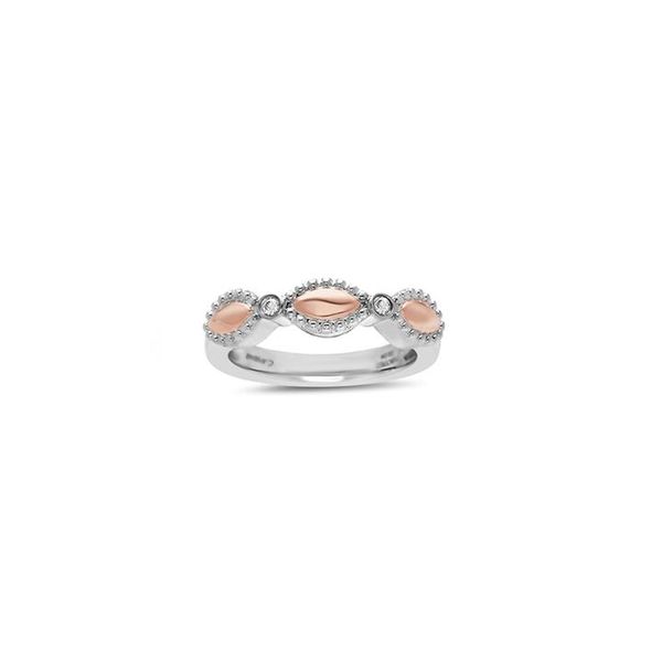 Charles Krypell Sterling Silver and 18kt Rose Gold Ring Elgin's Fine Jewelry Baton Rouge, LA