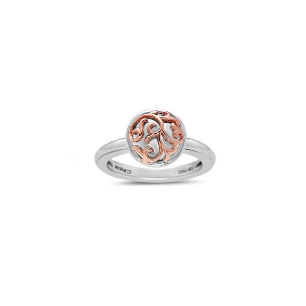Charles Krypell Sterling Silver and 18kt Rose Gold Ring Elgin's Fine Jewelry Baton Rouge, LA