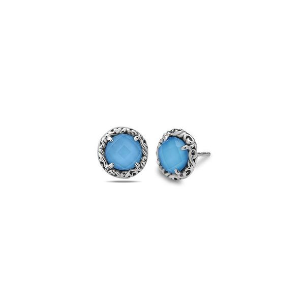 Charles Krypell Sterling Silver Gemstone Earrings Elgin's Fine Jewelry Baton Rouge, LA