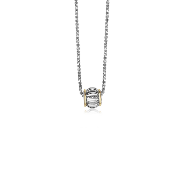 Charles Krypell Sterling Silver and 18kt Gold Pendant Elgin's Fine Jewelry Baton Rouge, LA