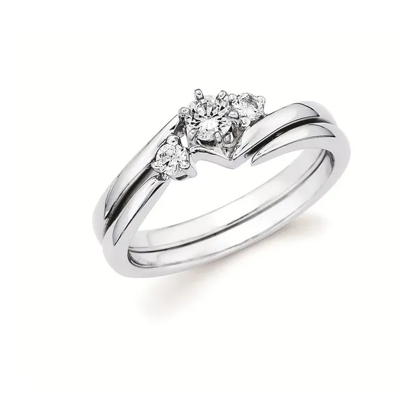 14K White Gold Diamond Semi Engagement Set Engagement Ring Ellsworth Jewelers Ellsworth, ME
