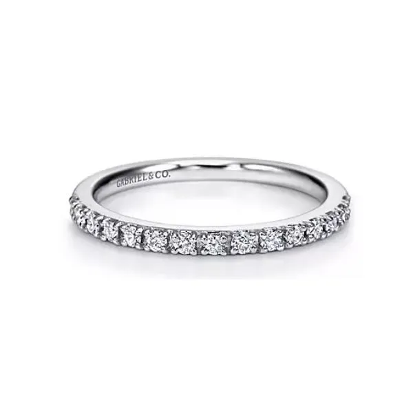 14K White Gold Diamond Anniversary Band Ellsworth Jewelers Ellsworth, ME