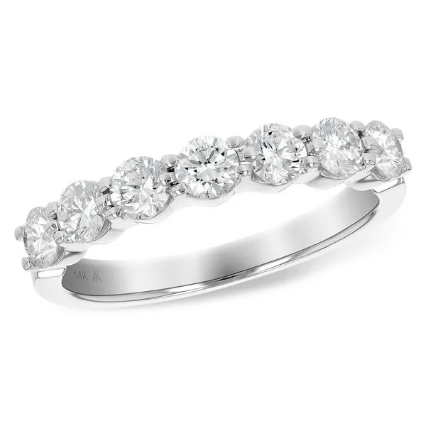 14K White Gold Diamond Wedding Band Ellsworth Jewelers Ellsworth, ME