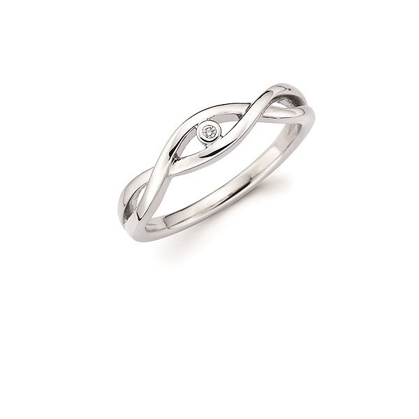 Sterling Silver Diva Diamond Infinity Fashion Ring Ellsworth Jewelers Ellsworth, ME