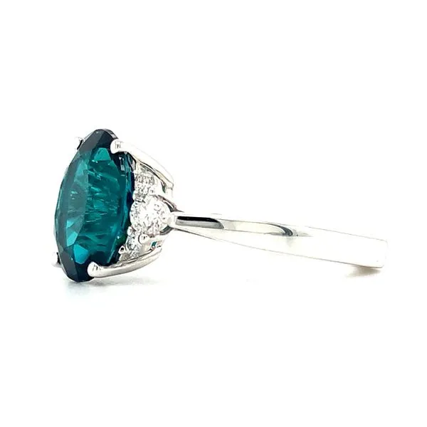 14K White Gold Trillian Chrome Tourmaline Ring Image 2 Ellsworth Jewelers Ellsworth, ME