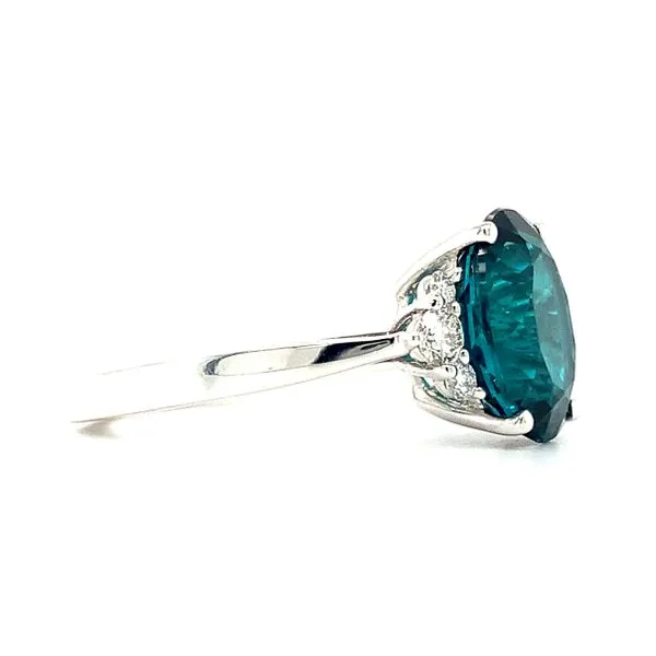 14K White Gold Trillian Chrome Tourmaline Ring Image 3 Ellsworth Jewelers Ellsworth, ME