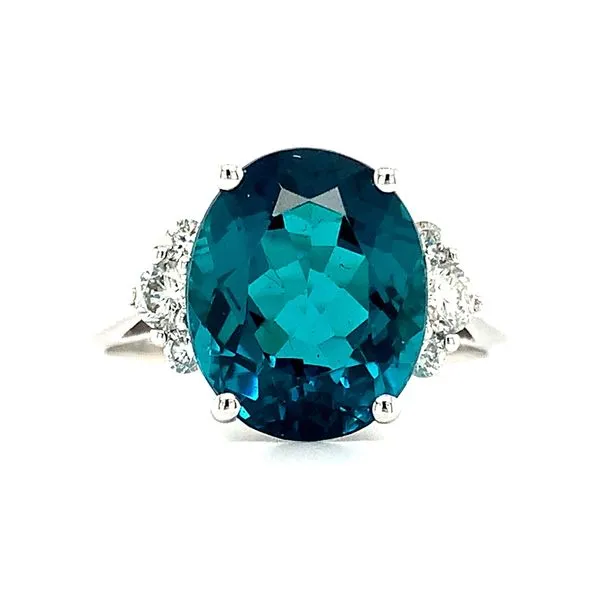 14K White Gold Trillian Chrome Tourmaline Ring Ellsworth Jewelers Ellsworth, ME