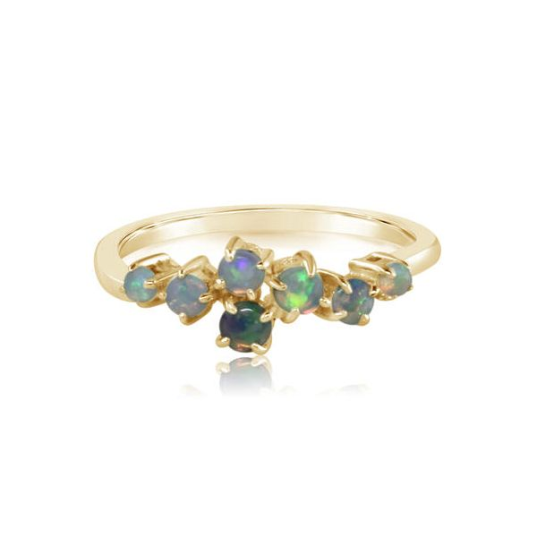 14K Yellow Gold Australian Opal Fashion Ring Ellsworth Jewelers Ellsworth, ME