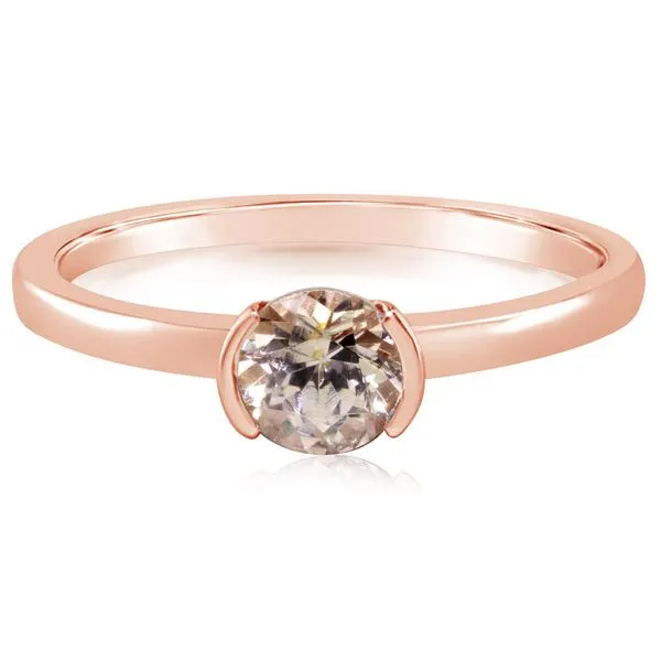 14Kt Rose Gold Half Bezel Fashion Ring Ellsworth Jewelers Ellsworth, ME