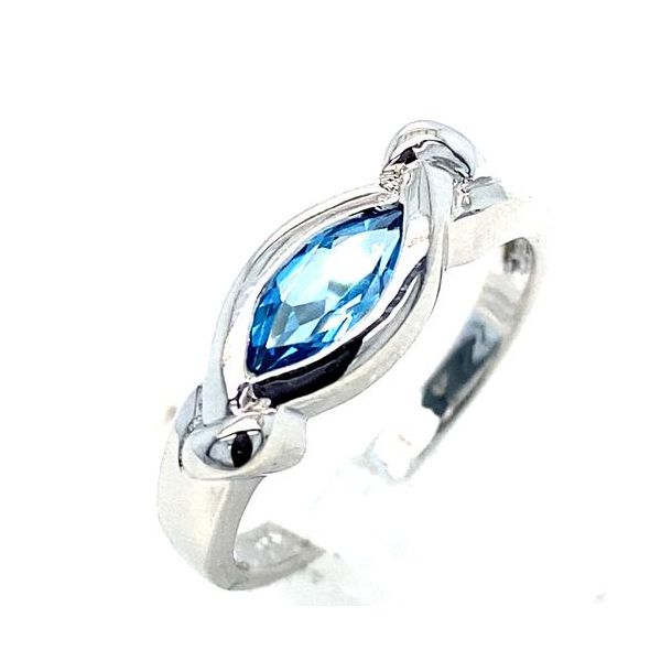 Sterling Silver Blue Topaz Fashion Ring Ellsworth Jewelers Ellsworth, ME
