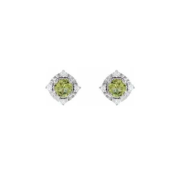 PERIDOT STUD EARRINGS Image 2 Ellsworth Jewelers Ellsworth, ME