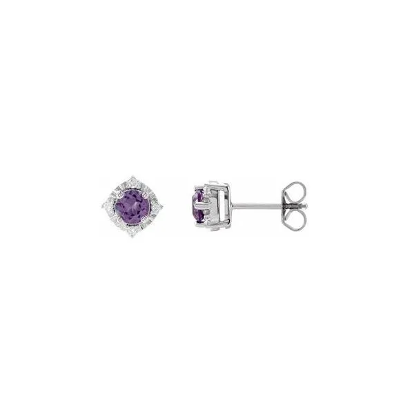 AMETHYST STUD EARRINGS Ellsworth Jewelers Ellsworth, ME