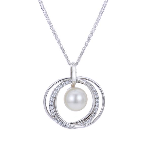 Sterling Silver Freshwater Pearl Pendant Necklace Ellsworth Jewelers Ellsworth, ME