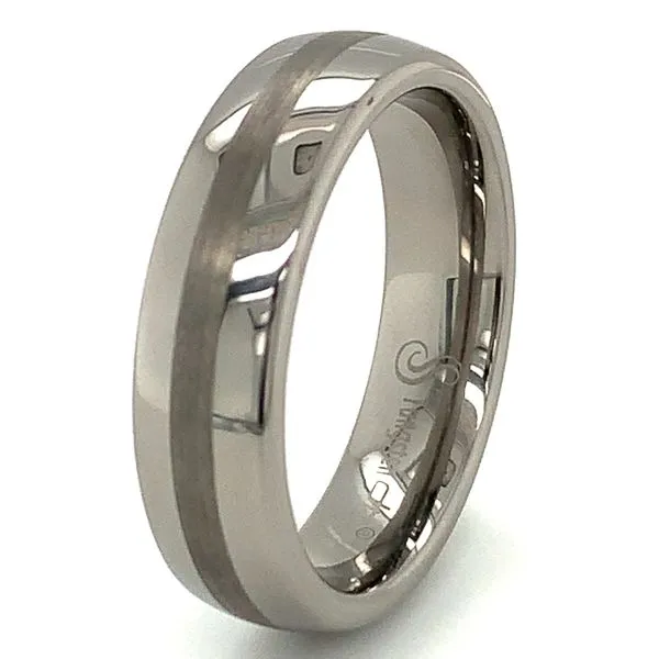 Tungsten Wedding Band Image 3 Ellsworth Jewelers Ellsworth, ME