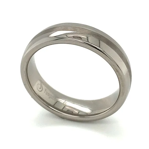 Tungsten Wedding Band Image 4 Ellsworth Jewelers Ellsworth, ME