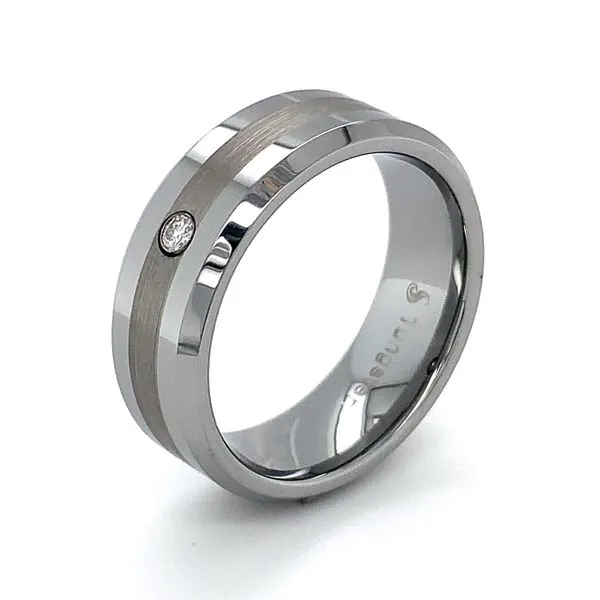 Tungsten Wedding Band Image 3 Ellsworth Jewelers Ellsworth, ME