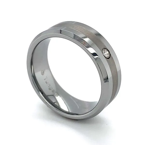 Tungsten Wedding Band Image 4 Ellsworth Jewelers Ellsworth, ME