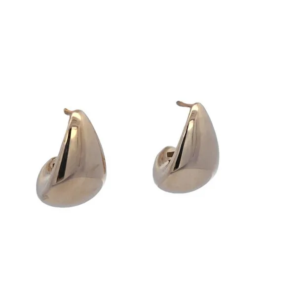 14K Yellow Gold Puffy Teardrop Earrings Ellsworth Jewelers Ellsworth, ME