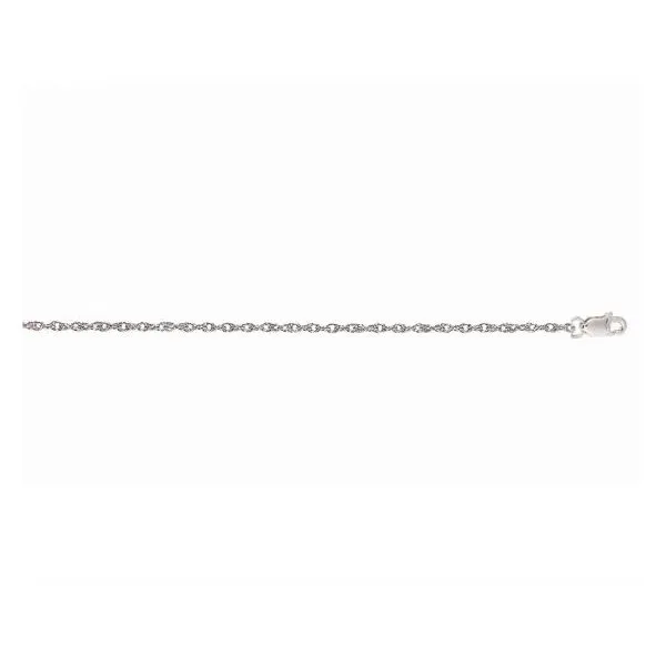 14K White Gold DC Rope Chain Ellsworth Jewelers Ellsworth, ME