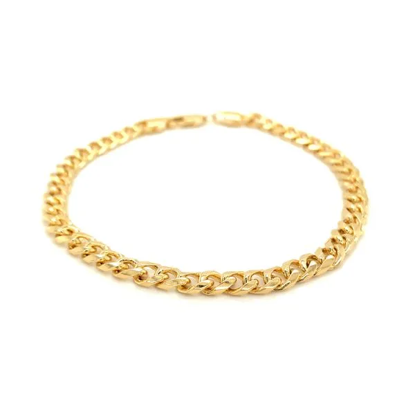14K Yellow Gold 5mm Miami Cuban Bracelet with Lobster Lock, 8.5" Ellsworth Jewelers Ellsworth, ME