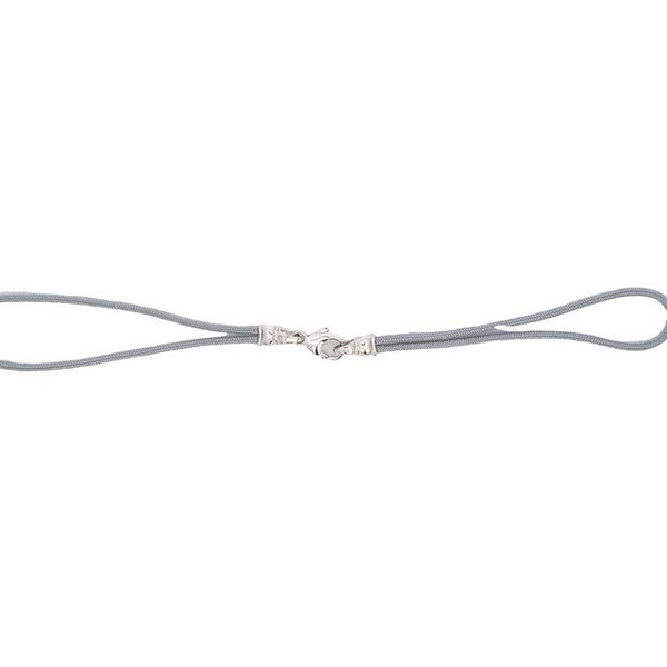 Sterling Silver Slate Nylon Swap Top Bracelet Length 7.5 Ellsworth Jewelers Ellsworth, ME