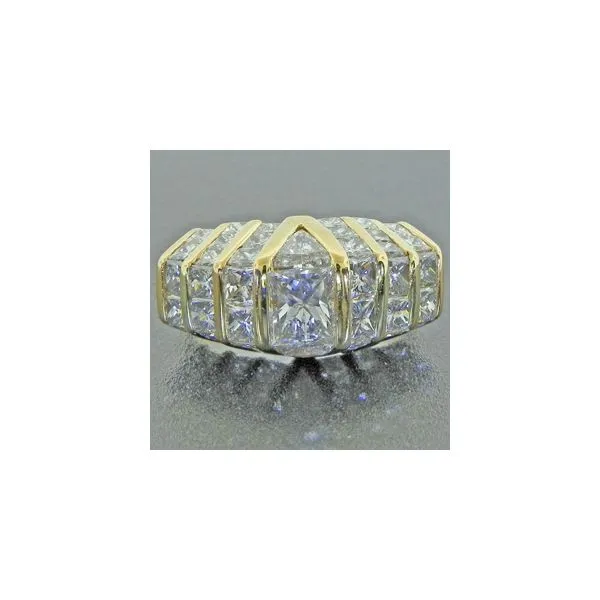 18K Yellow Gold Estate Ring with Princess Diamond Ellsworth Jewelers Ellsworth, ME