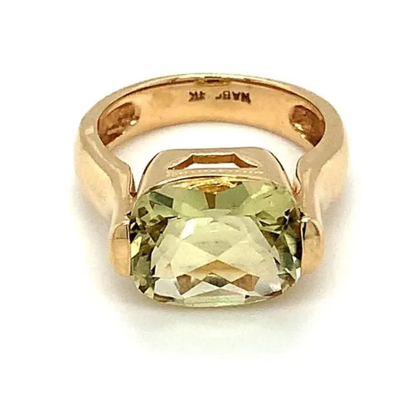 14K Yellow Gold Estate Lemon Citrine Ring Ellsworth Jewelers Ellsworth, ME