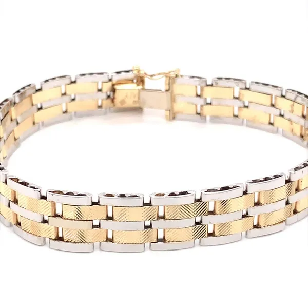 14Kt Yellow Gold Estate Men's Bracelet Ellsworth Jewelers Ellsworth, ME