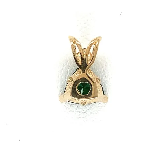 14K Yellow Gold Tsavorite Garnet Pendant Image 2 Ellsworth Jewelers Ellsworth, ME