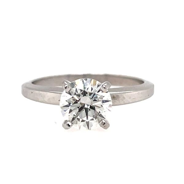 14K White Gold Lab-Grown Diamond Engagement Ring (1.09 carat) E.M. Smith Family Jewelers Chillicothe, OH