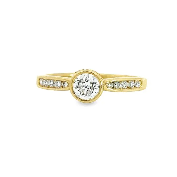 Bezel Set Diamond Engagement Ring E.M. Smith Family Jewelers Chillicothe, OH