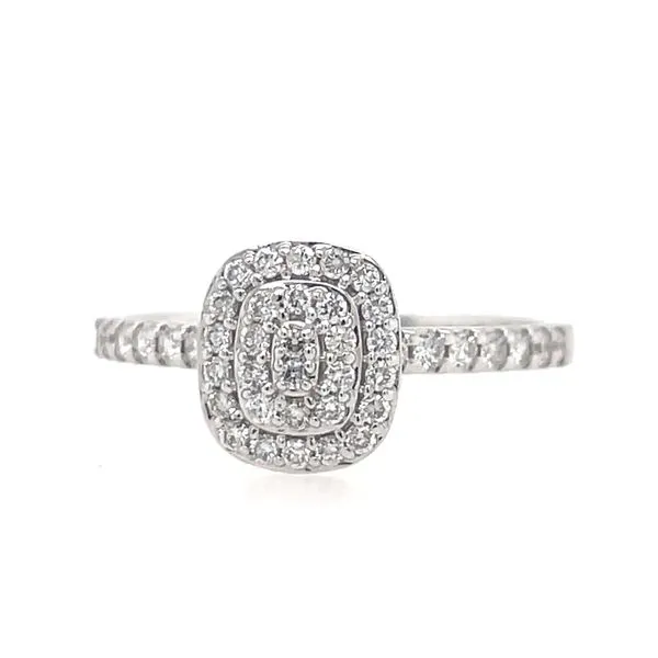 14k Diamond Cluster Engagement Ring E.M. Smith Family Jewelers Chillicothe, OH
