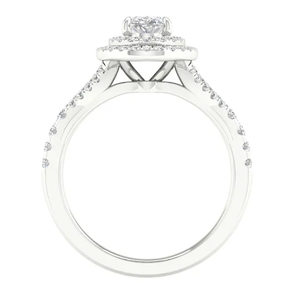 Halo Engagement Ring Image 4 E.M. Smith Family Jewelers Chillicothe, OH