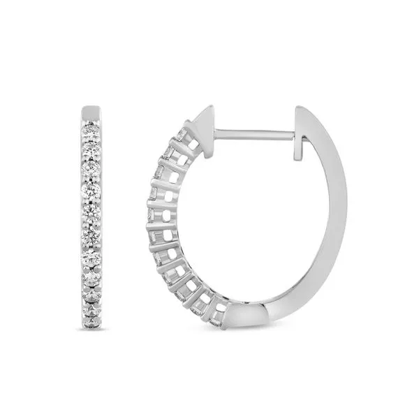 Diamond Hoop Earrings E.M. Smith Family Jewelers Chillicothe, OH