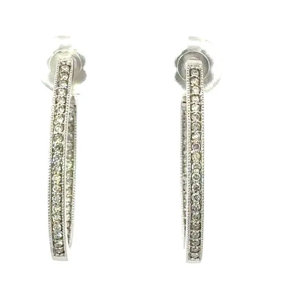 14KW Diamond Hoops E.M. Smith Family Jewelers Chillicothe, OH