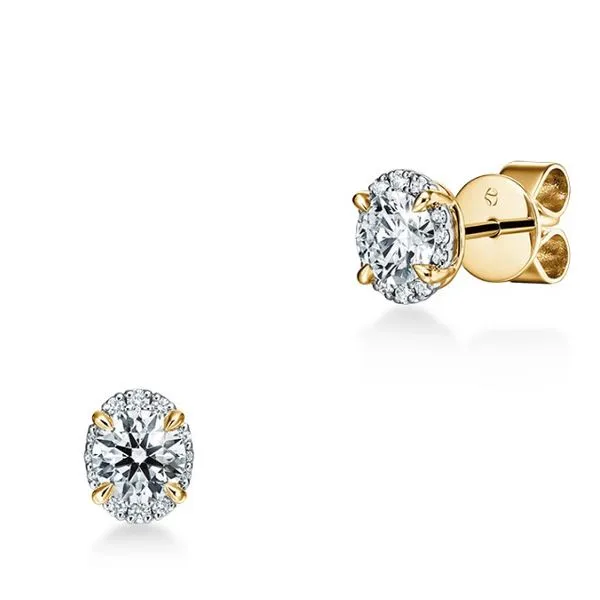 Hearts On Fire Ellipse Diamond Earrings E.M. Smith Family Jewelers Chillicothe, OH