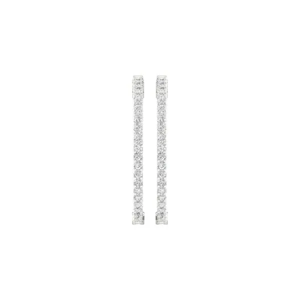 Lab Grown Diamond Hoops Image 4 E.M. Smith Family Jewelers Chillicothe, OH