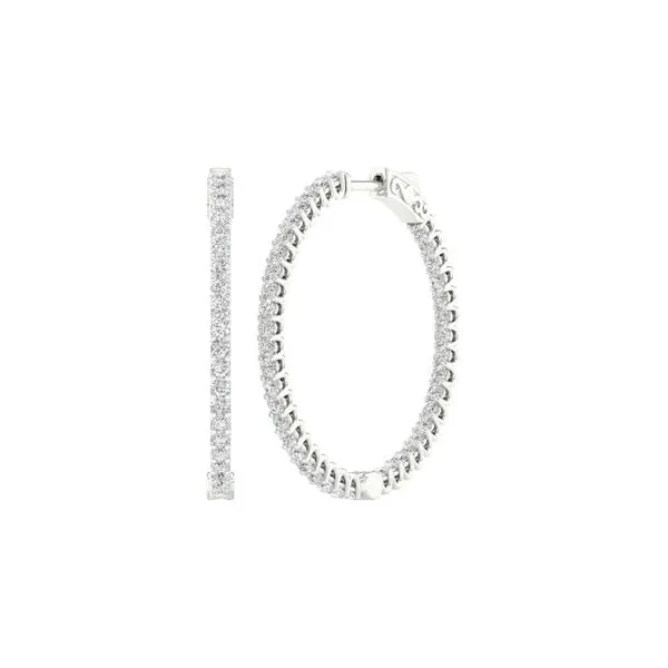 Lab Grown Diamond Hoops E.M. Smith Family Jewelers Chillicothe, OH