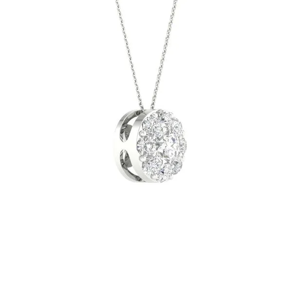 Lab Grown Diamond Pendant Image 2 E.M. Smith Family Jewelers Chillicothe, OH