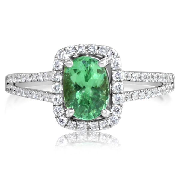 Tsavorite Garnet and Diamond Ring E.M. Smith Family Jewelers Chillicothe, OH