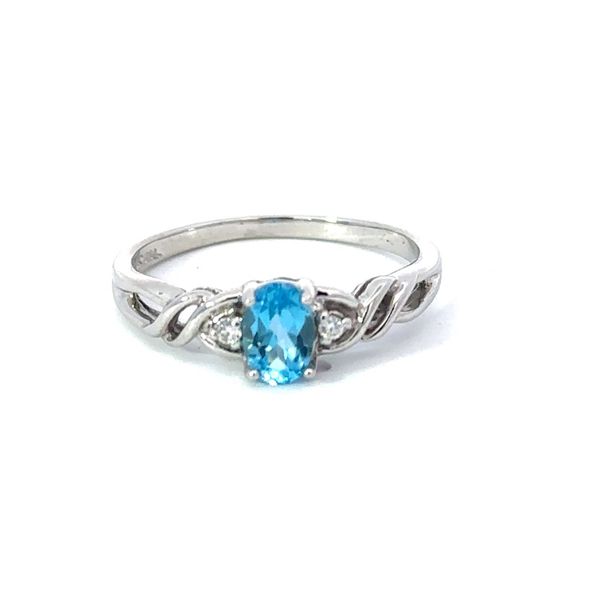 Blue Topaz & Diamond Ring E.M. Smith Family Jewelers Chillicothe, OH
