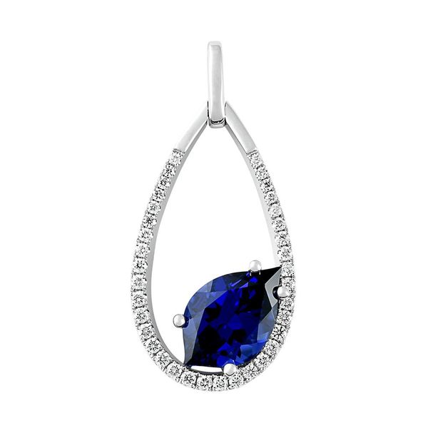 Chatham Blue Sapphire Pendant E.M. Smith Family Jewelers Chillicothe, OH