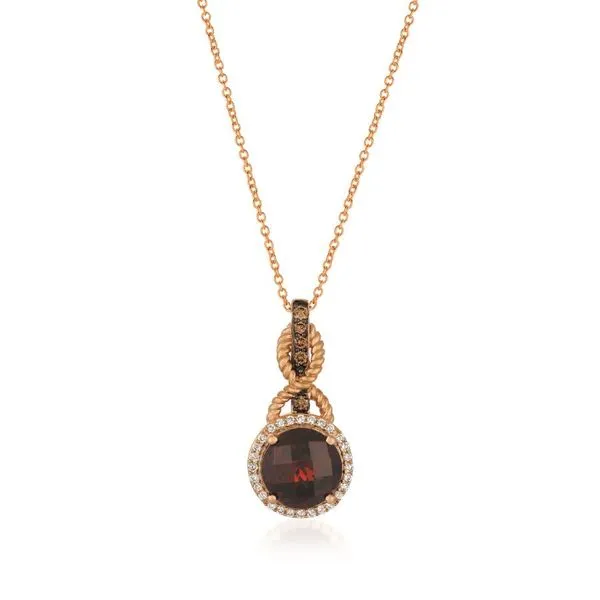 Le Vian Chocolatier® Pendant featuring Pomegranate Garnet™ Chocolate Diamonds® , Vanilla Diamonds® E.M. Smith Family Jewelers Chillicothe, OH