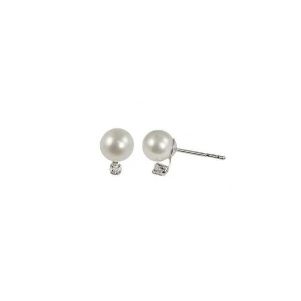 Imperial Pearl & Diamond Earrings E.M. Smith Family Jewelers Chillicothe, OH