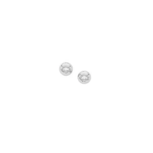 14K White Gold Ball Stud Earrings E.M. Smith Family Jewelers Chillicothe, OH