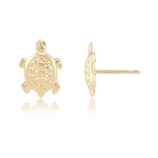 Gold Turtle Earrings E.M. Smith Family Jewelers Chillicothe, OH