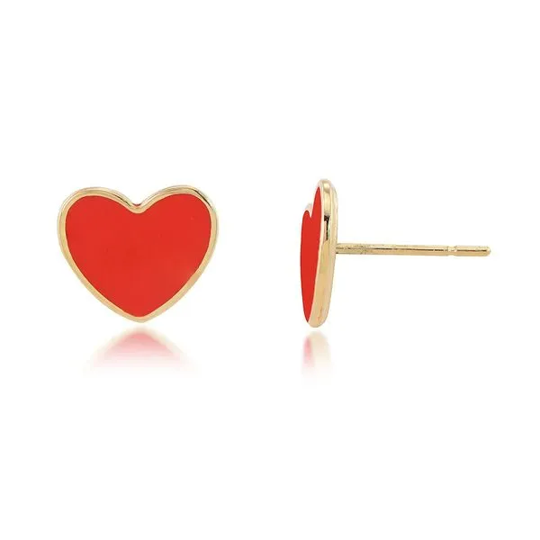 Red Heart Earrings E.M. Smith Family Jewelers Chillicothe, OH
